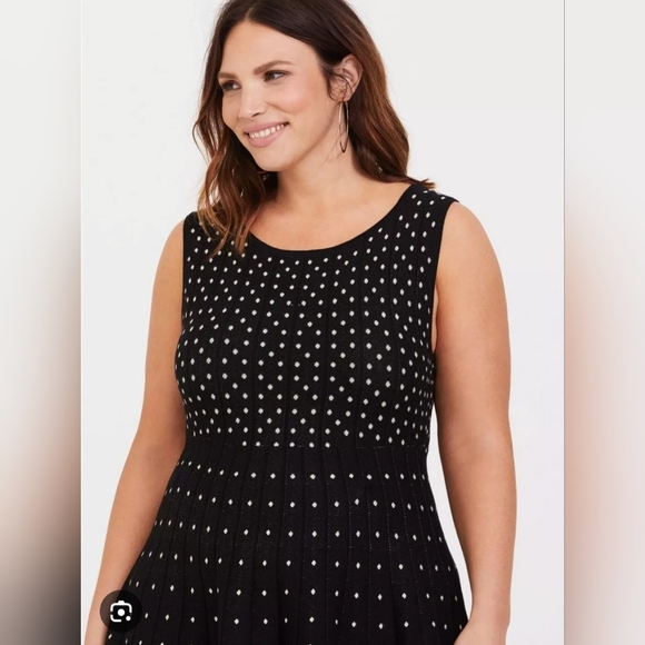 Black Polka Dot Dress - Picture 5 of 8